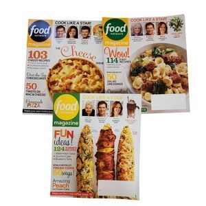 Food Network Magazine 2013 Lot of 3 March April July August Recipes Cooking Star